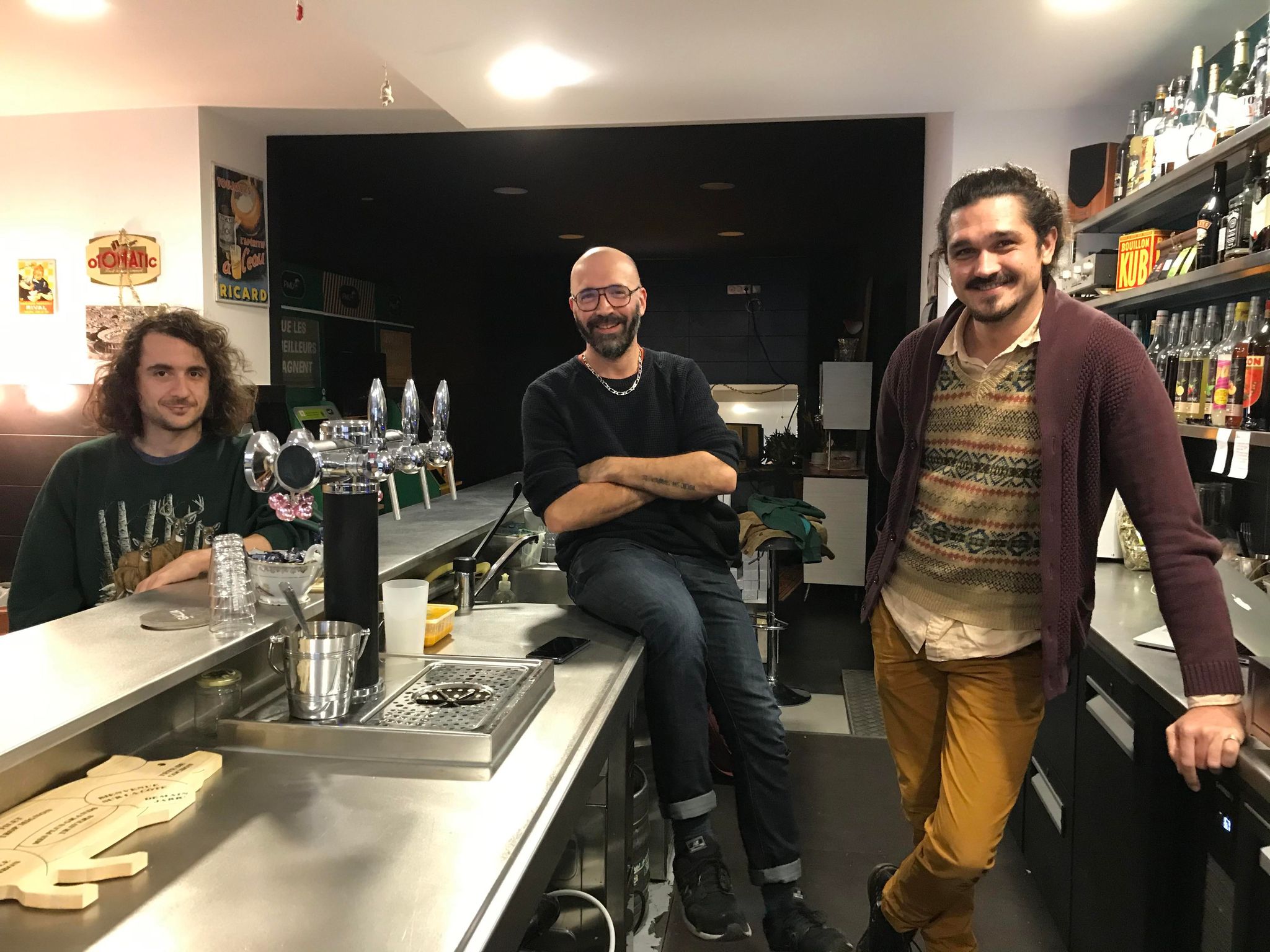 Ellian, Clément et Romain du bar du Midi à Nîmes