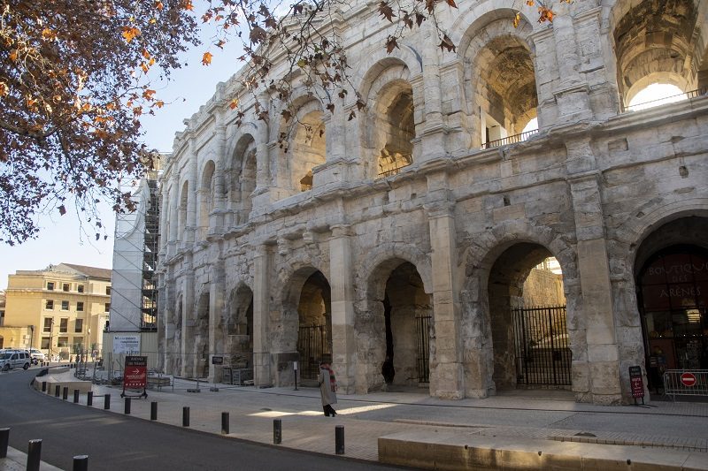 Le chantier de restauration des Arènes de Nîmes se poursuit sur les travées nord