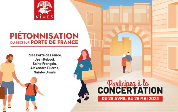 Posez votre question – Concertation publique – Piétonisation secteur Porte de France