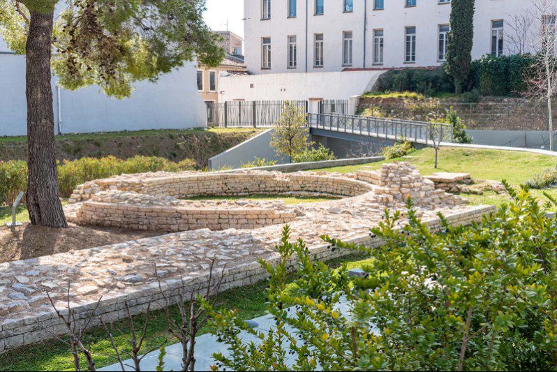 jardins du Musée de la Romanité à Nîmes 