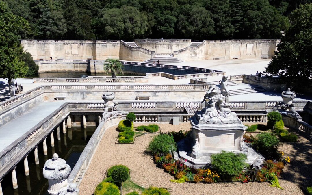 En vidéo : balade aérienne au-dessus des Jardins de la Fontaine de Nîmes