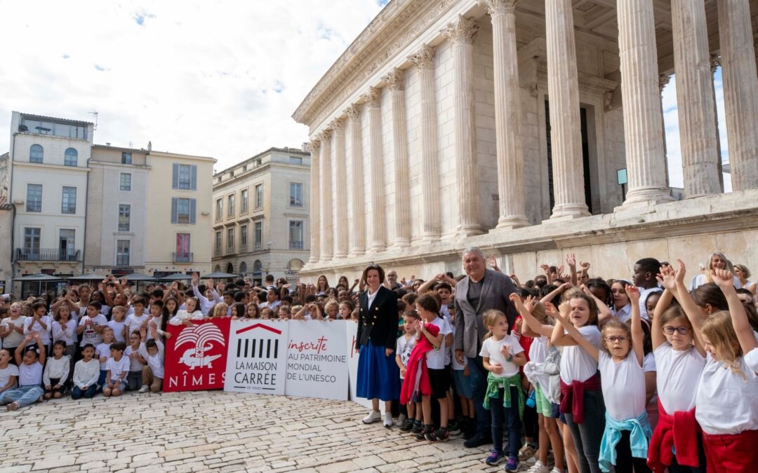 Maison Carrée : fêté par des centaines d’écoliers, Jean-Paul Fournier évoque déjà l’après-Unesco