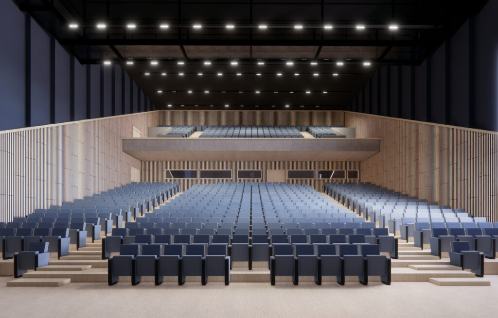 Le futur auditorium de 700 places, du palais des congrès à Nîmes 