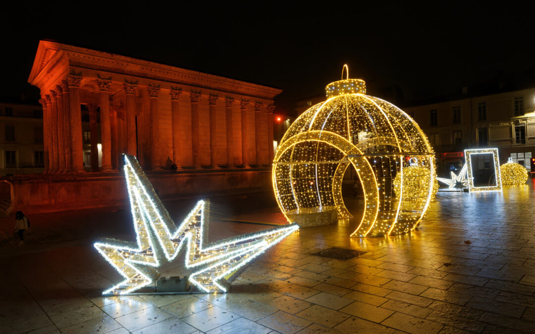Illuminations de Noël : découvrez les décors mis en lumière ce vendredi soir à Nîmes