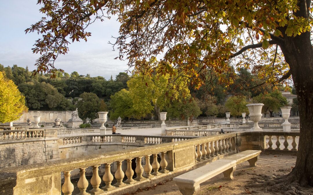 Balade sonore aux Jardins de la Fontaine à Nîmes