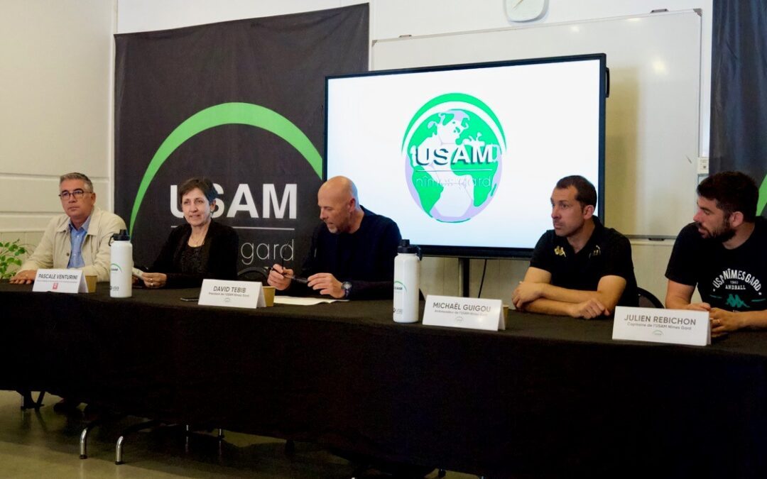 Usam Nîmes Gard : la « Green team » du handball se mobilise pour la planète, avec le soutien de la Ville