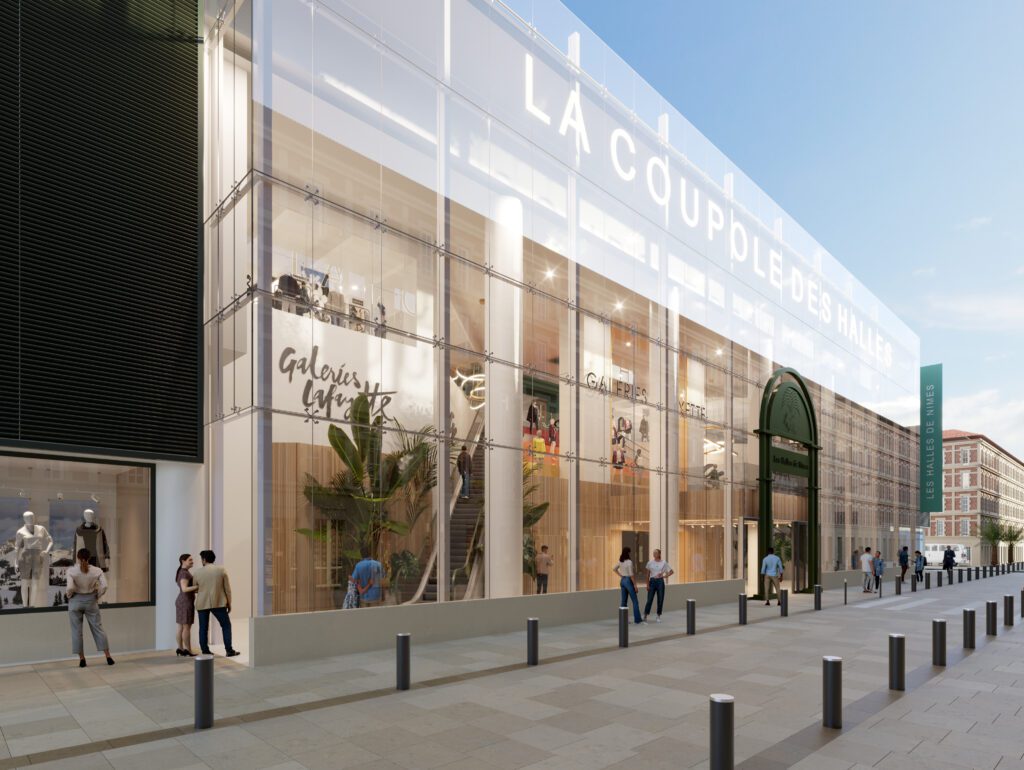 Le dôme des Halles de Nîmes accueillera les Galeries Lafayette 