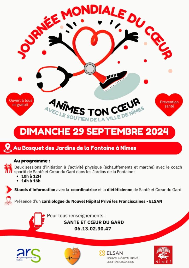 Affiche journée mondiale du coeur 